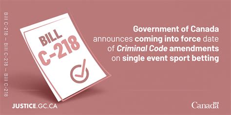 single game sports betting canada|Government of Canada announces coming into force date of.